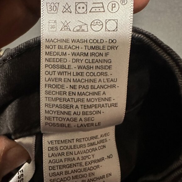 Levi's 711 Skinny Jeans Women's Size 30x30 Black Tab Dark Wash cotton blend - Picture 11 of 16